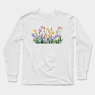 Iris Flowers Long Sleeve T-Shirt